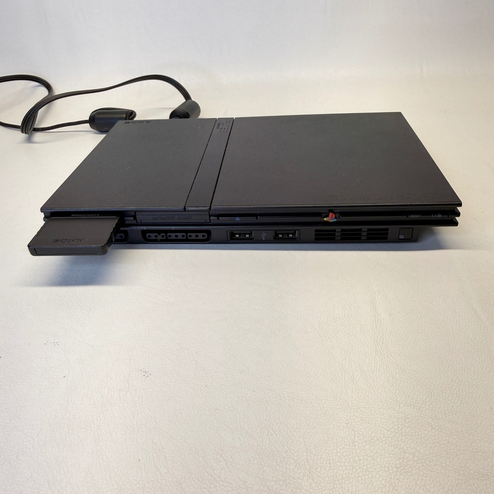 Sony PlayStation 2 PS2 Slim Console Black TESTED WORKS